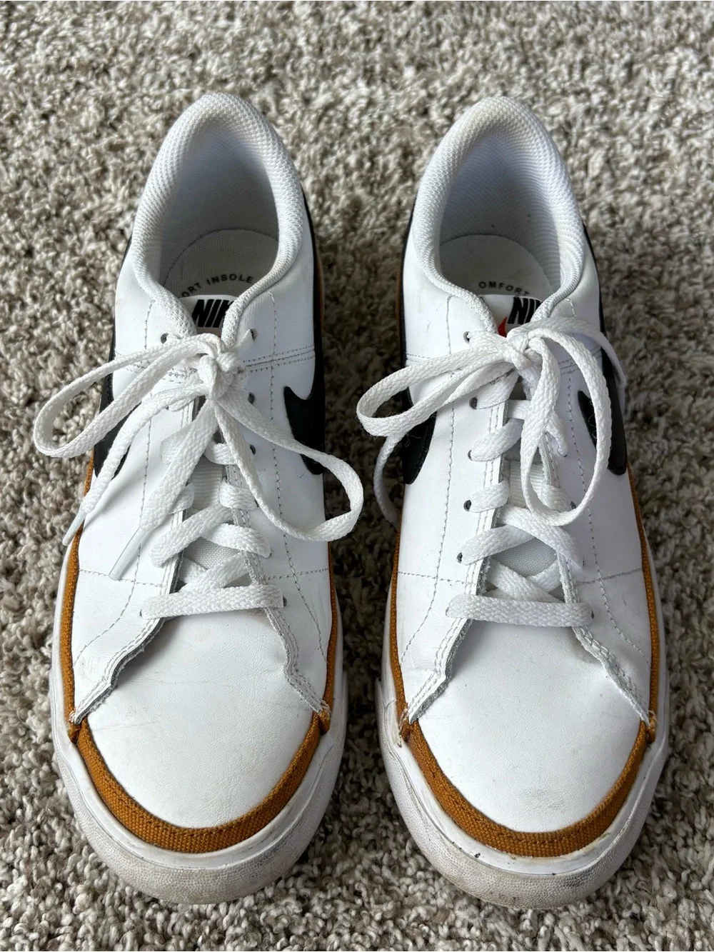 Nike Kids Court Legacy Next Nature In White Desert Ochre Size 5Y